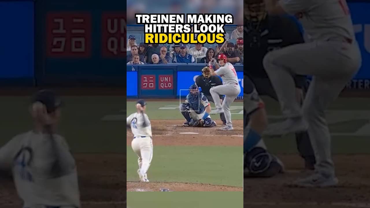 Blake Treinen throws baseballs that refuse to obey physics.  😳