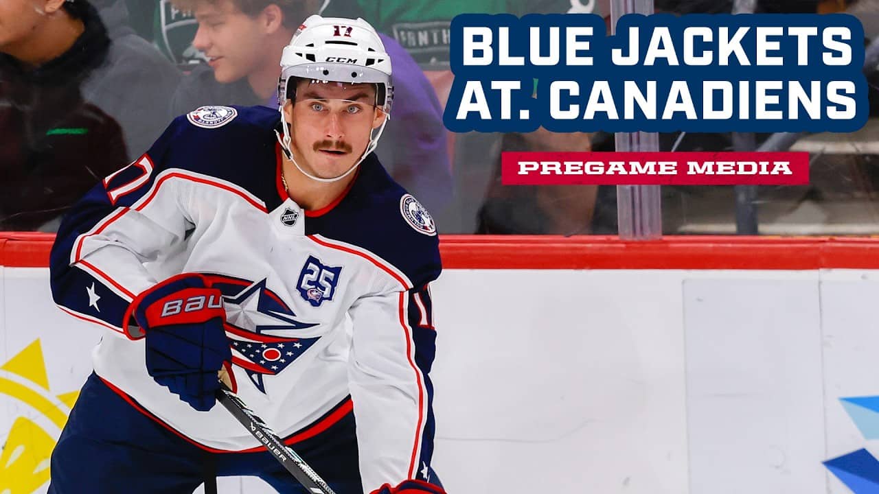 Mason Marchment, Cole Sillinger and Head Coach Rick Bowness | Pregame Media