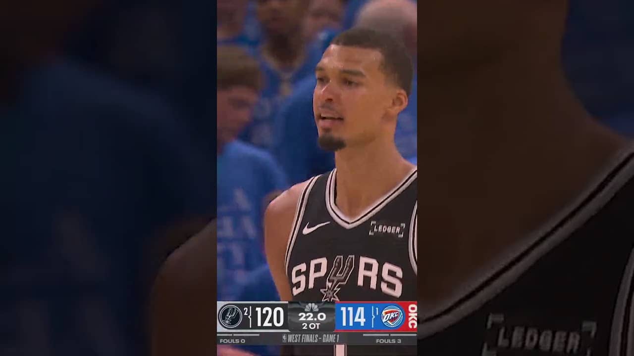 AREA 51 IN THE CLUTCH 🛸  #spurs #nba #wemby #stephoncastle #playoffs