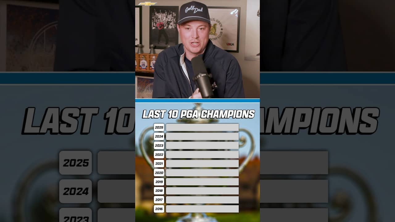 Can Riggs, Trent & Kiz name the last TEN winners of the PGA Championship? @Chevrolet #Ad