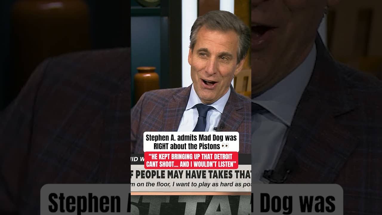 Stephen A. was too focused on the Pistons vs. Knicks 😅