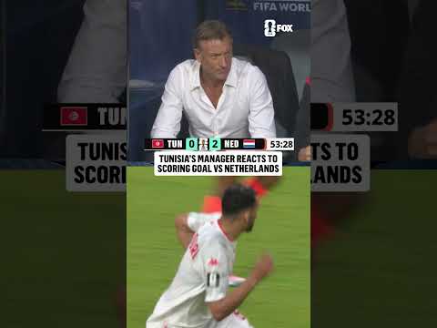This reaction from Tunisia manager Hervé Renard 🇹🇳