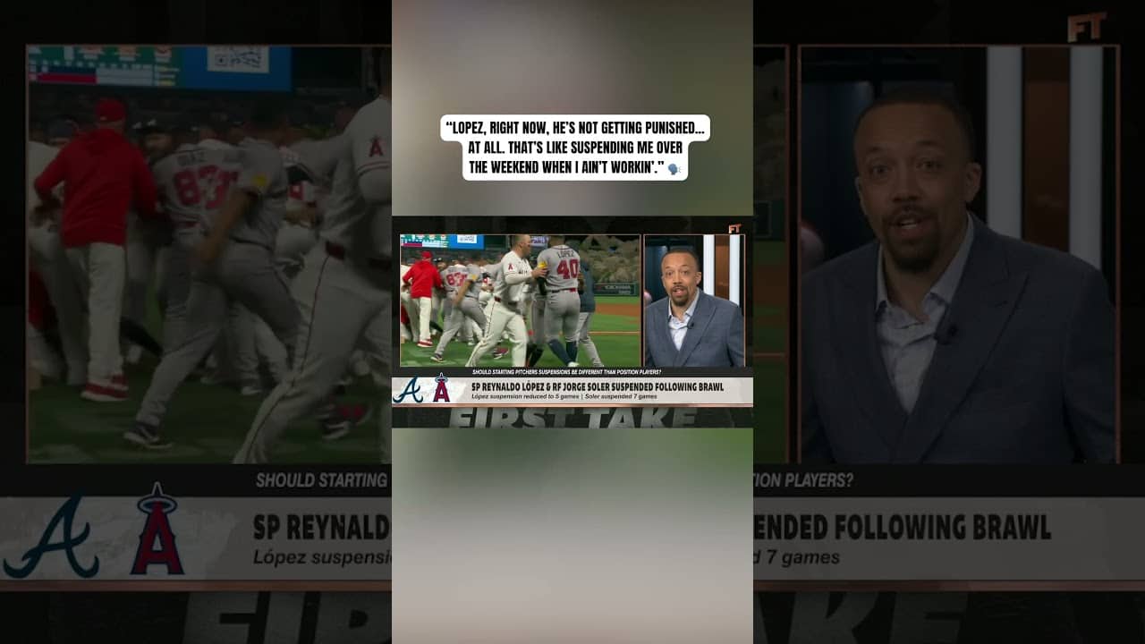 David Dennis Jr. reacts to Braves-Angels brawl 👀