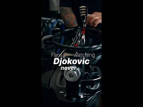 Rare Moment: Novak’s Racquet Restrung During the Match