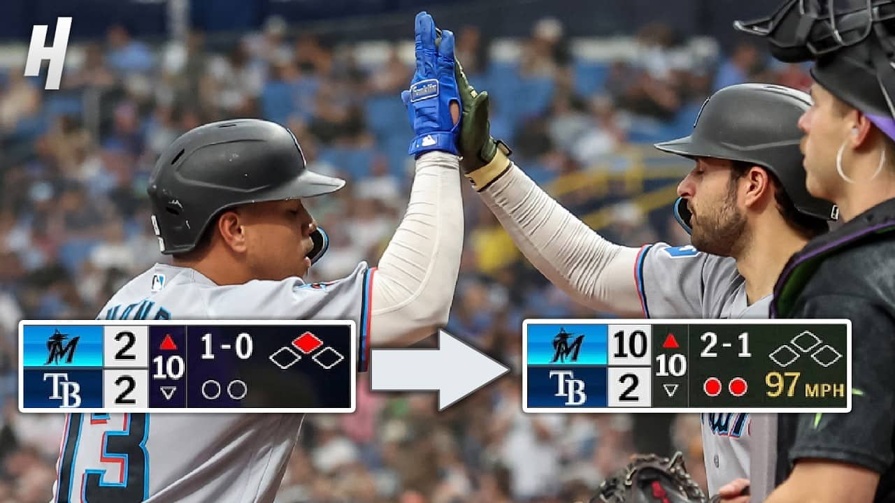 8 RUNS in the 10th?! Miami went OFF 🤯