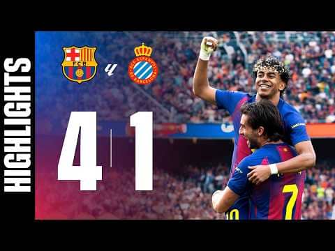 HIGHLIGHTS | FC BARCELONA 4 vs 1 ESPANYOL | LaLiga 2025/26 🔵🔴