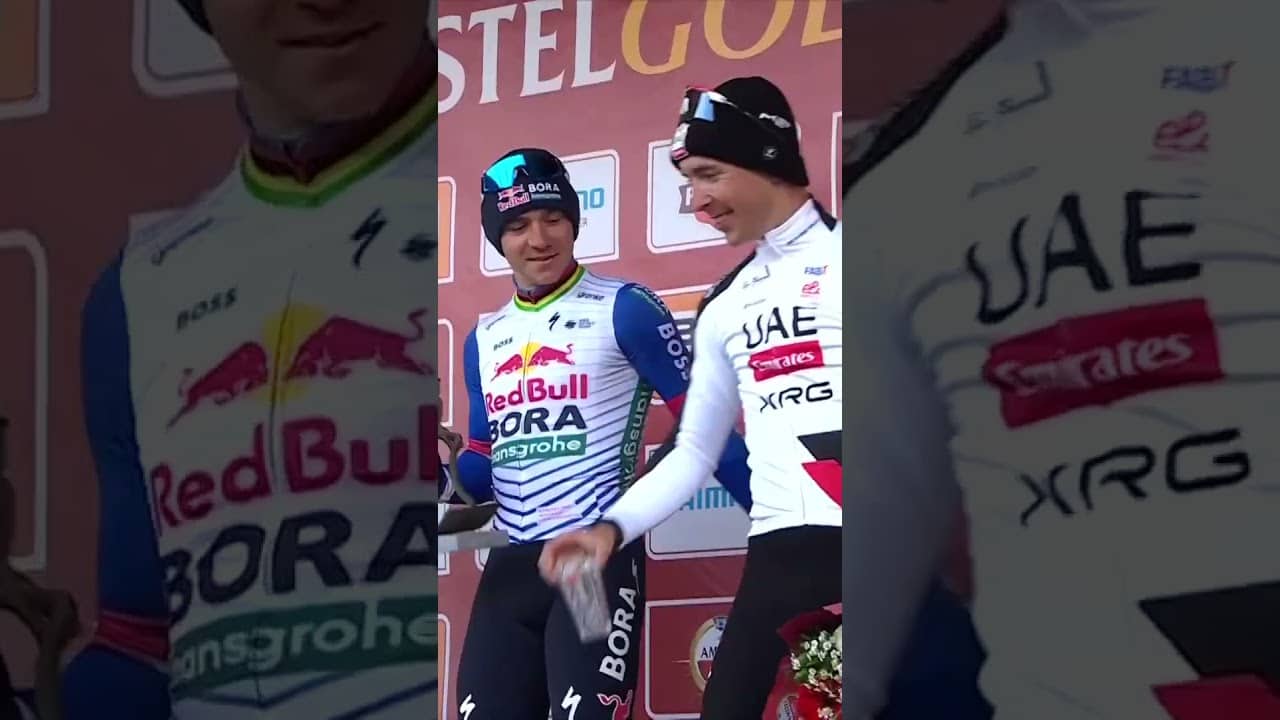 Benoit Cosnefroy, third on the day, first in the hearts of the fans 🍻☺️