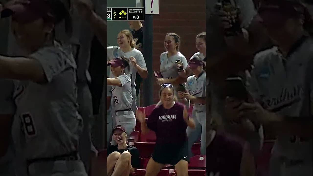 It's a dance party at the Fayetteville Regional 🕺🥎 #shorts