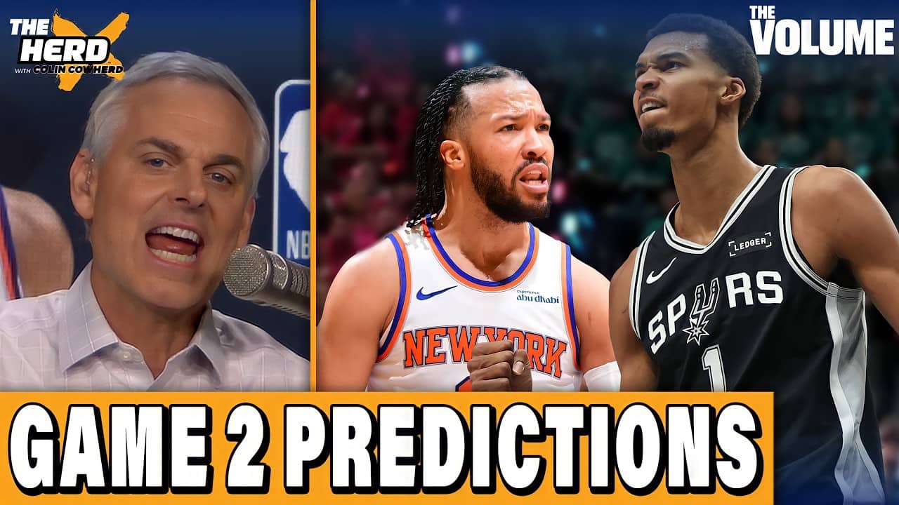 Knicks-Spurs NBA FINALS Game 2 PREDICTIONS + LeBron join Steph & Warriors? | Colin Cowherd: THE HERD