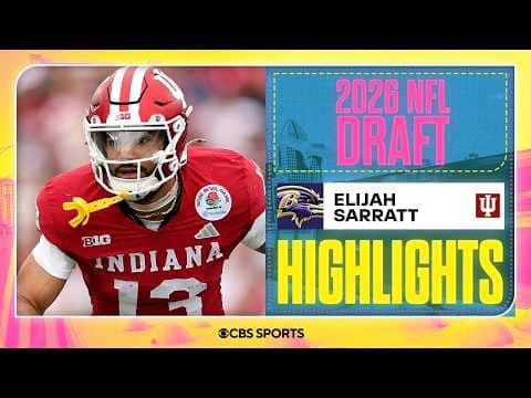 Elijah Sarratt Indiana Highlights | Drafted No. 115 overall to the Ravens