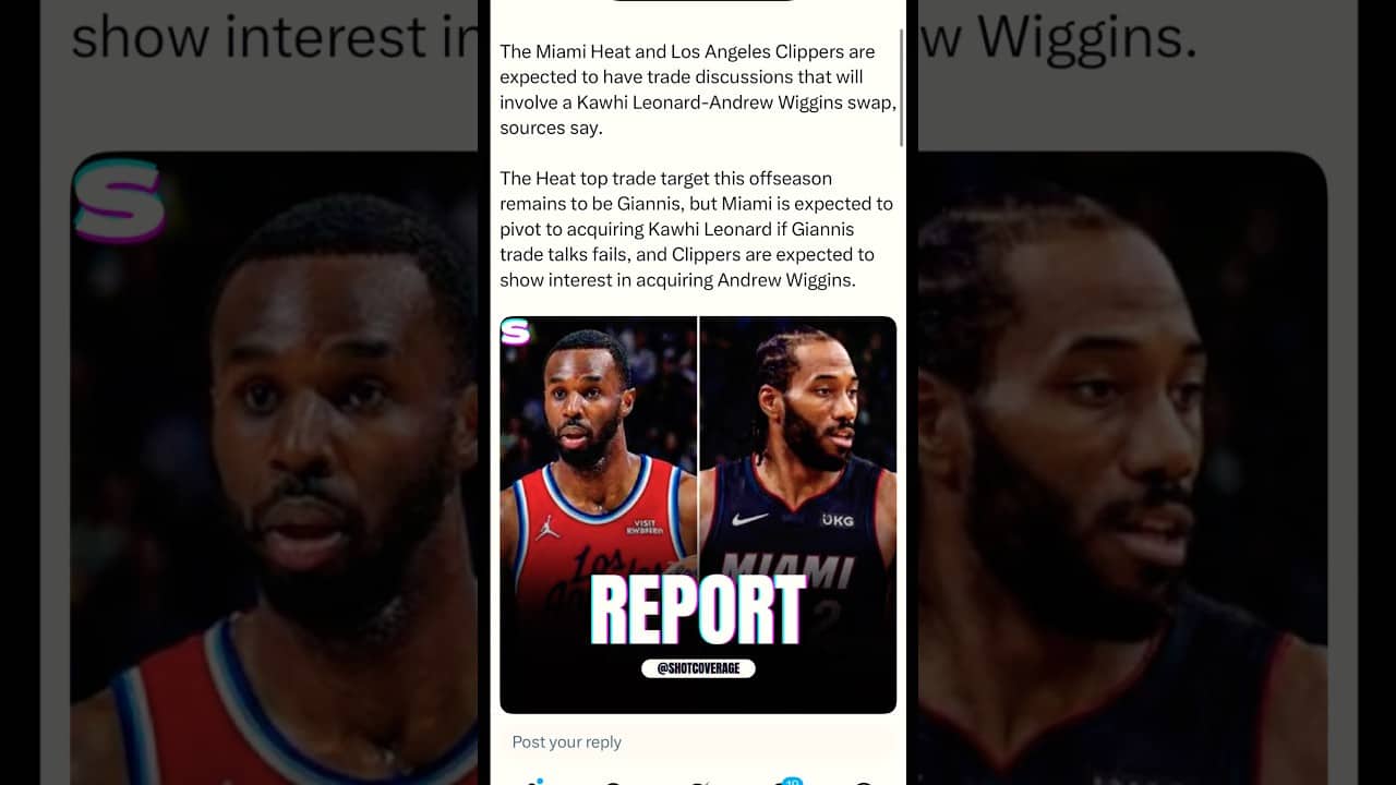 Kawhi Leonard for Andrew Wiggins trade swap? #nba #fyp #shorts #kawhileonard