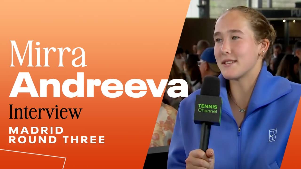 Mirra Andreeva on making progress on her driver's license | 2026 Madrid