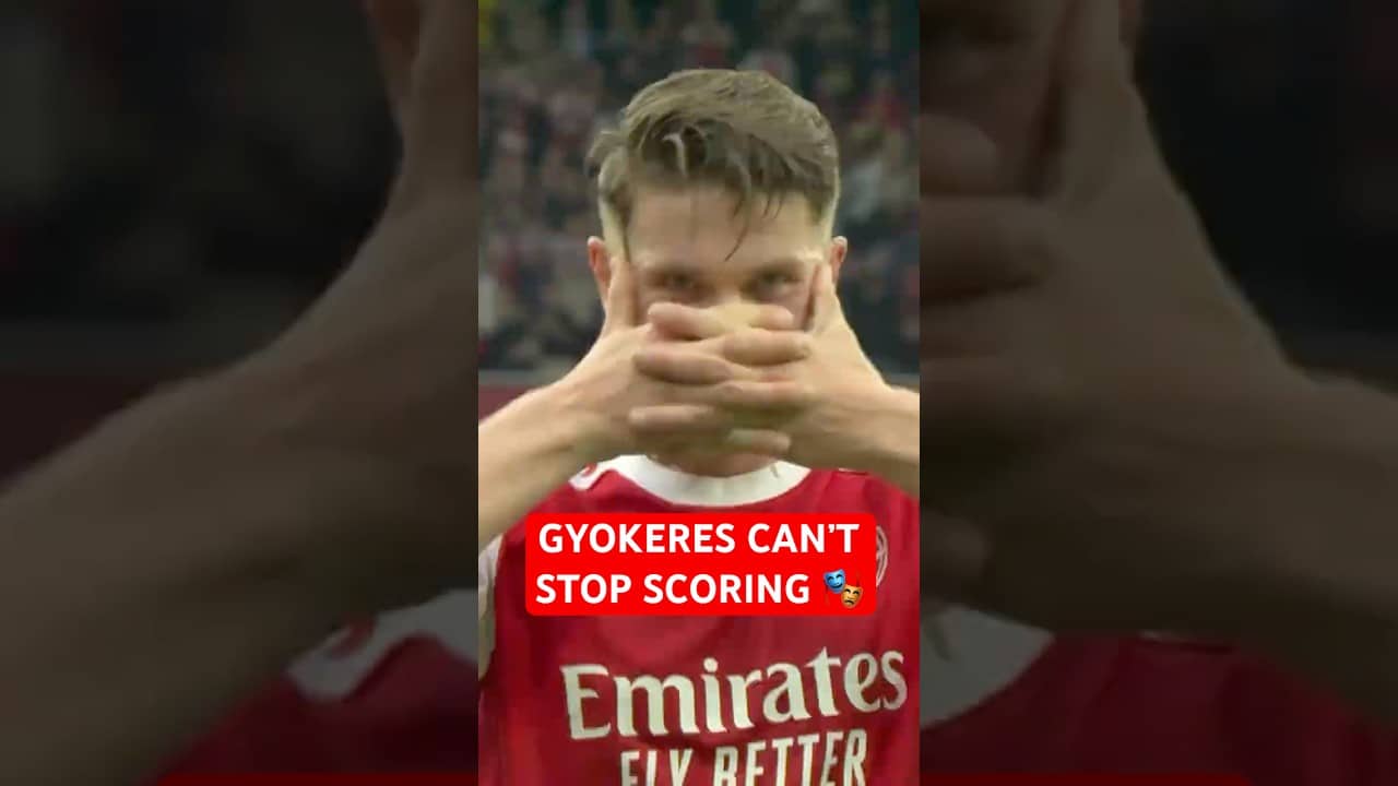 VIKTOR GYOKERES HEADS IN ARSENAL'S THIRD