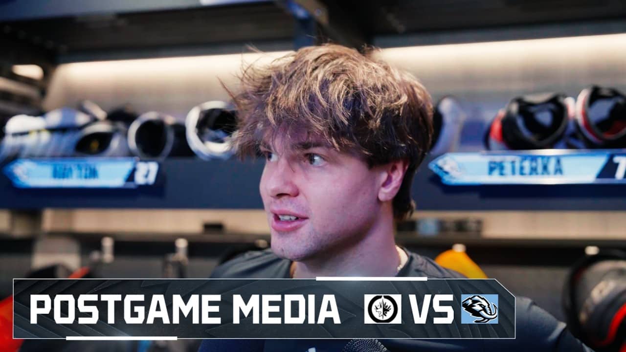 Nick Schmaltz, JJ Peterka and André Tourigny | 04.14 Postgame Media