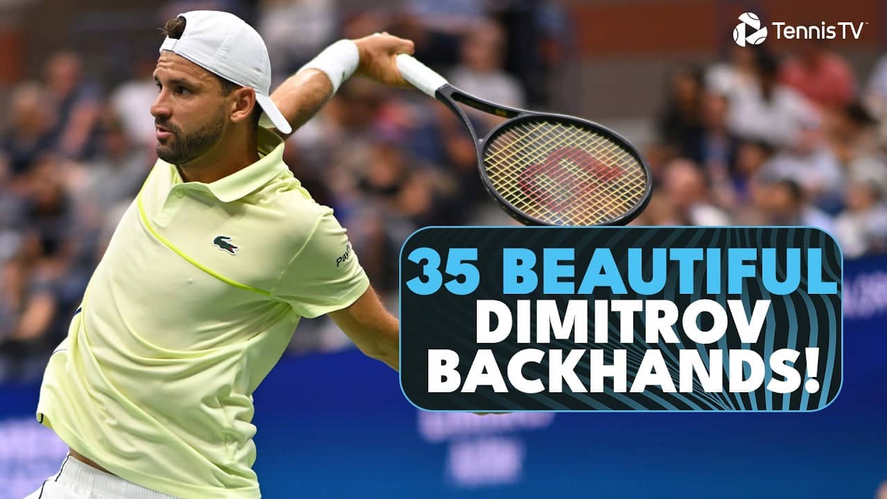 35 Beautiful Grigor Dimitrov Backhands 😮‍💨