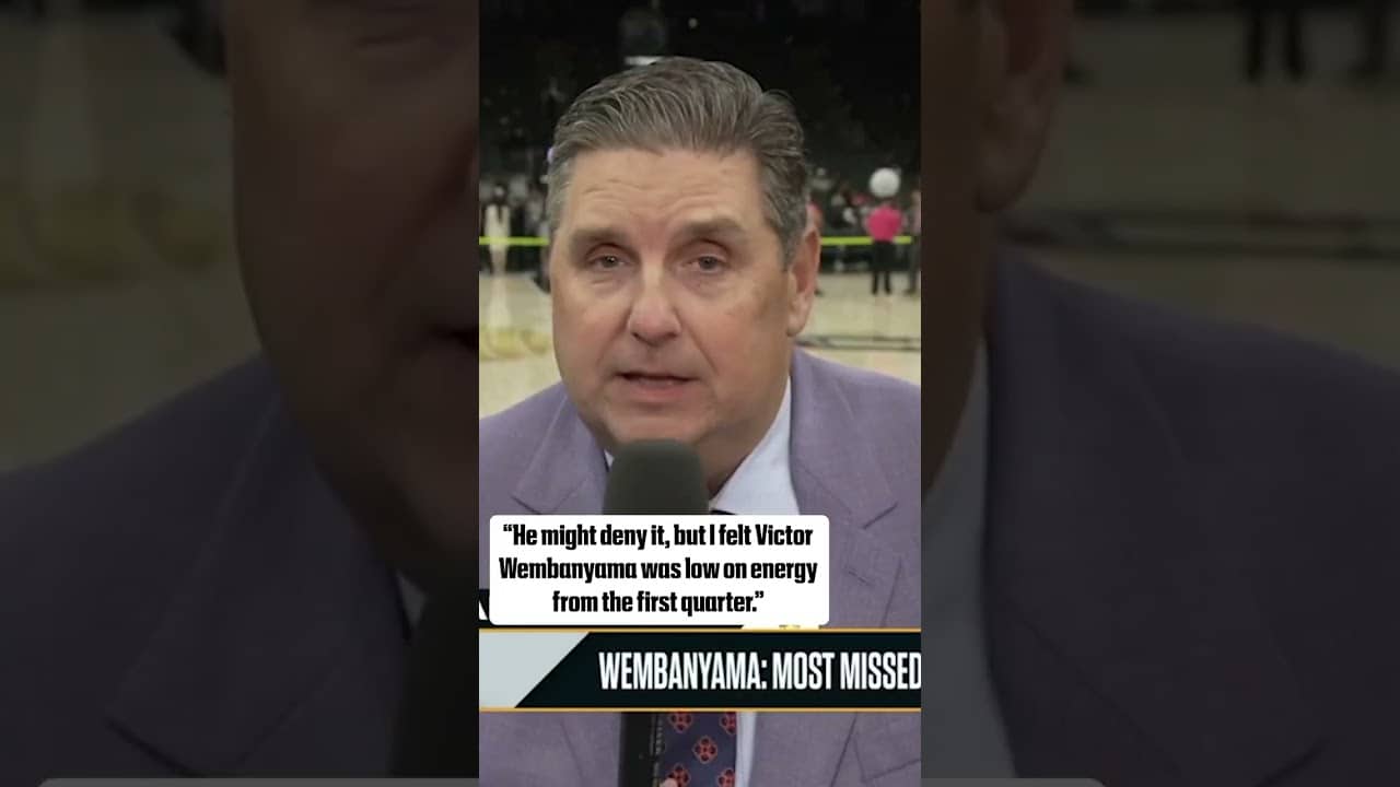 Brian Windhorst believes Wemby's energy levels will be a big factor this series 👀