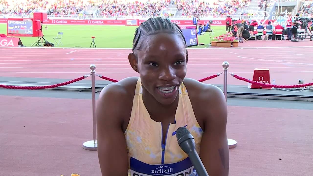 Tina Clayton After Winning Rabat Diamond League 100m In 10.85, World No. 4 In 2026