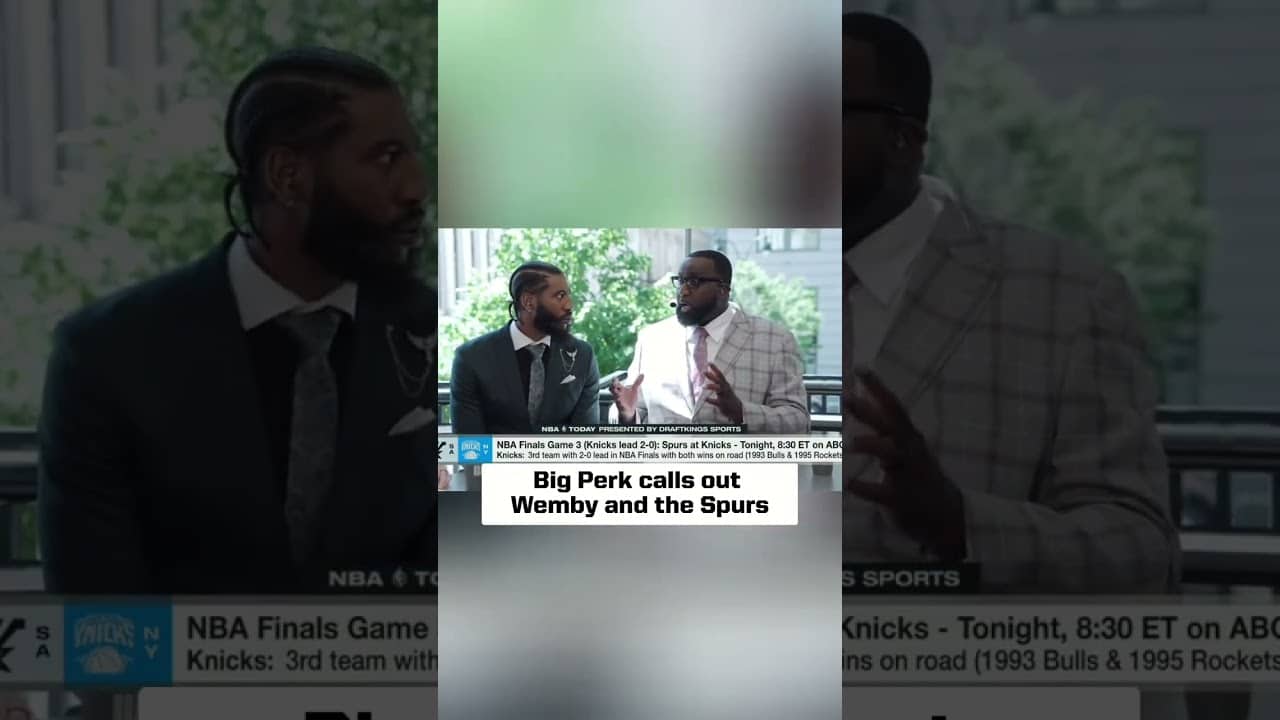 Big Perk is calling out the Spurs ahead of Game 3 👀🏀