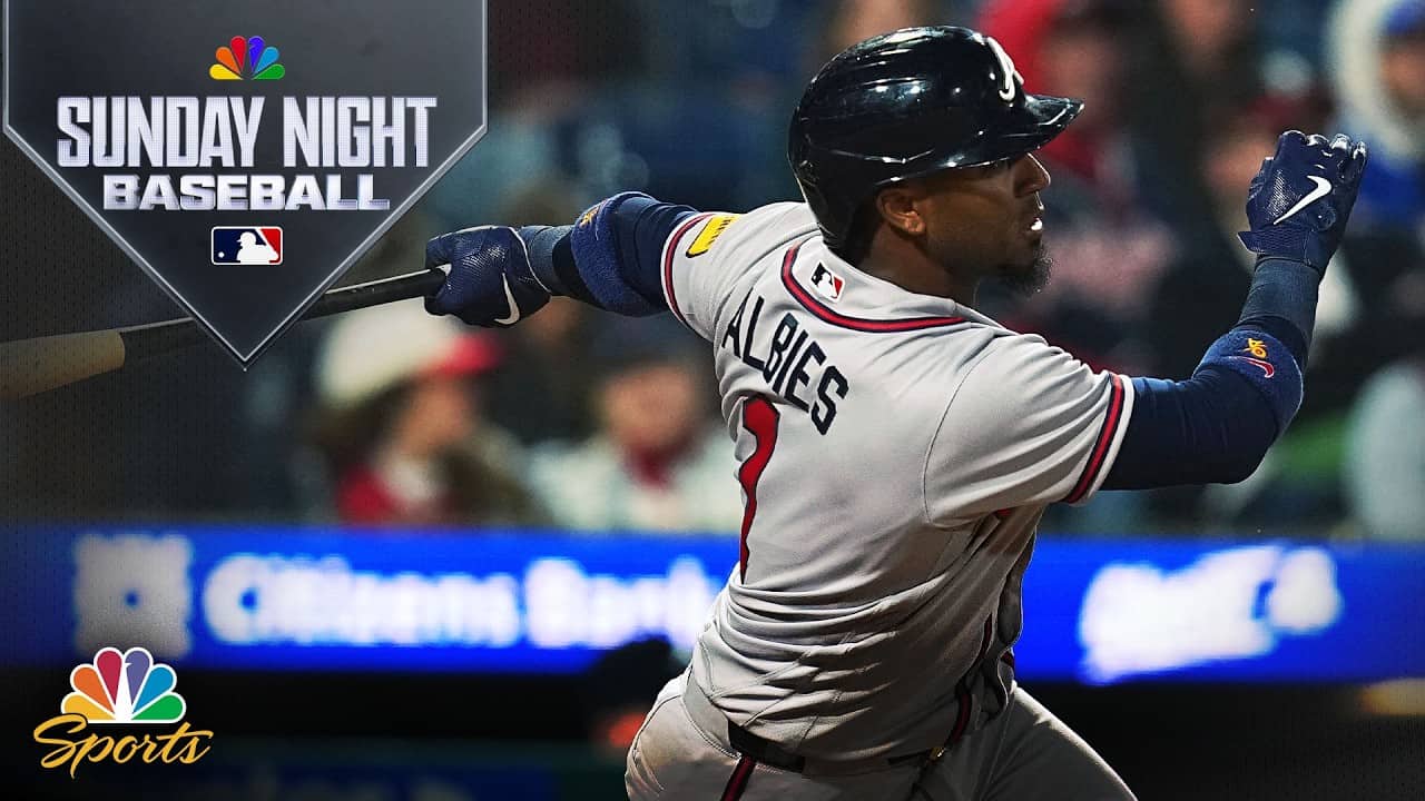 Ozzie Albies caps Braves' three-run fifth vs. Phils | Sunday Night Baseball | MLB on NBC | 4/19/26