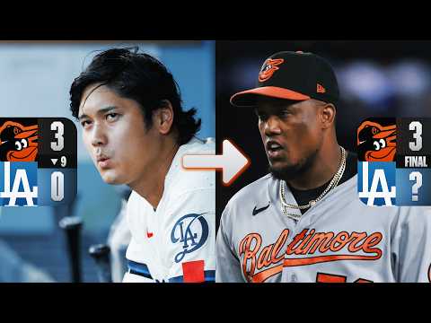 DRAMATIC 9th INNING: Orioles hang on to win in Los Angeles! (Full inning) | MLB Highlights