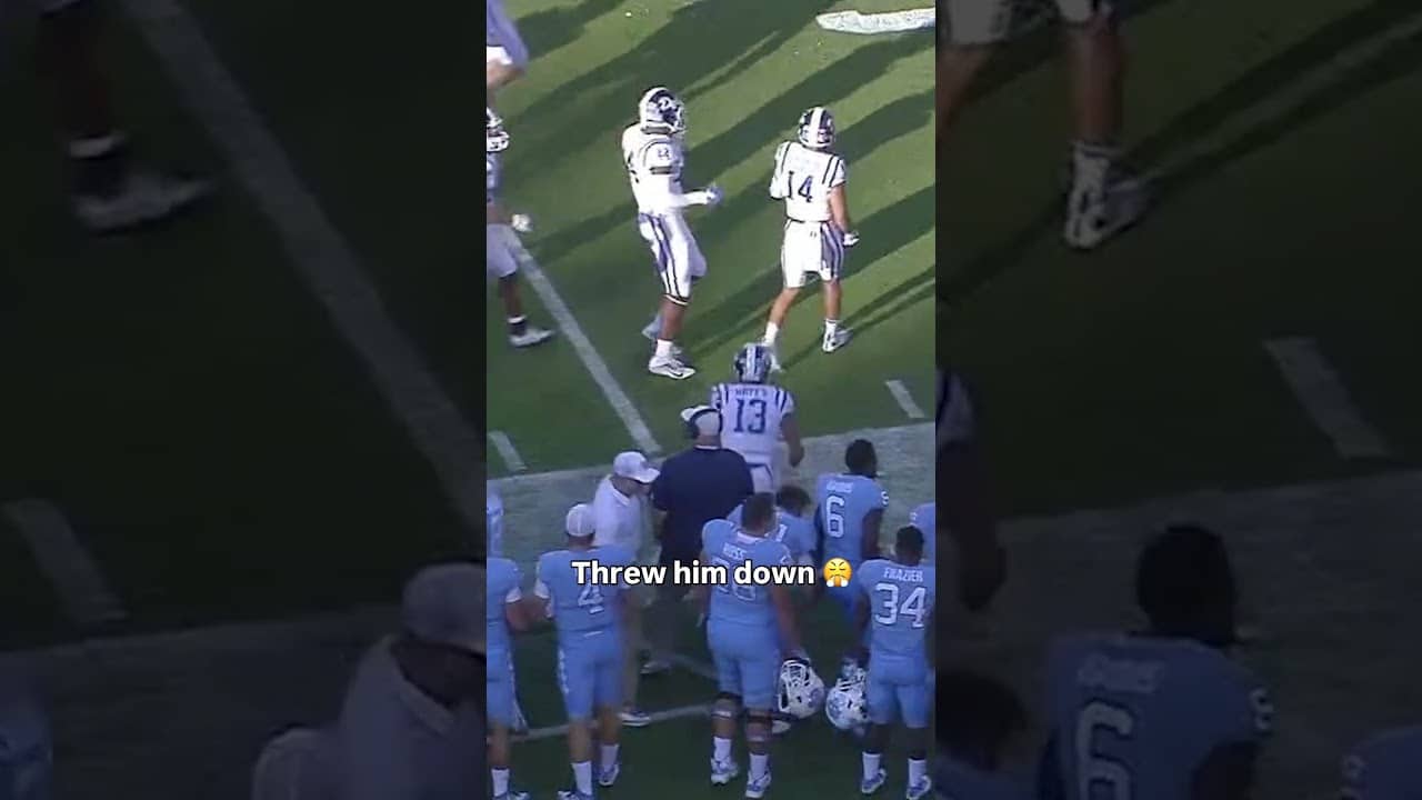 Showing off his strength 💪 #unc #accfootball #collegefootball