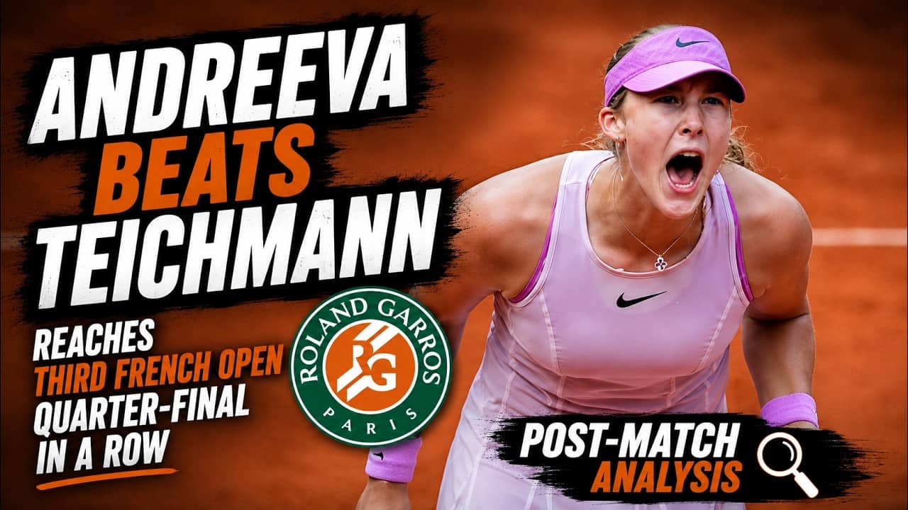 Mirra Andreeva beats Jil Teichmann to reach third French Open quarter-final in a row: Post-match