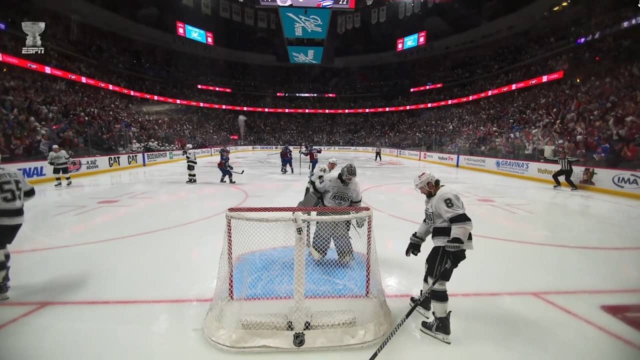 Colorado Avalanche Think They Scored, Puck Stuck On Outside Of Net