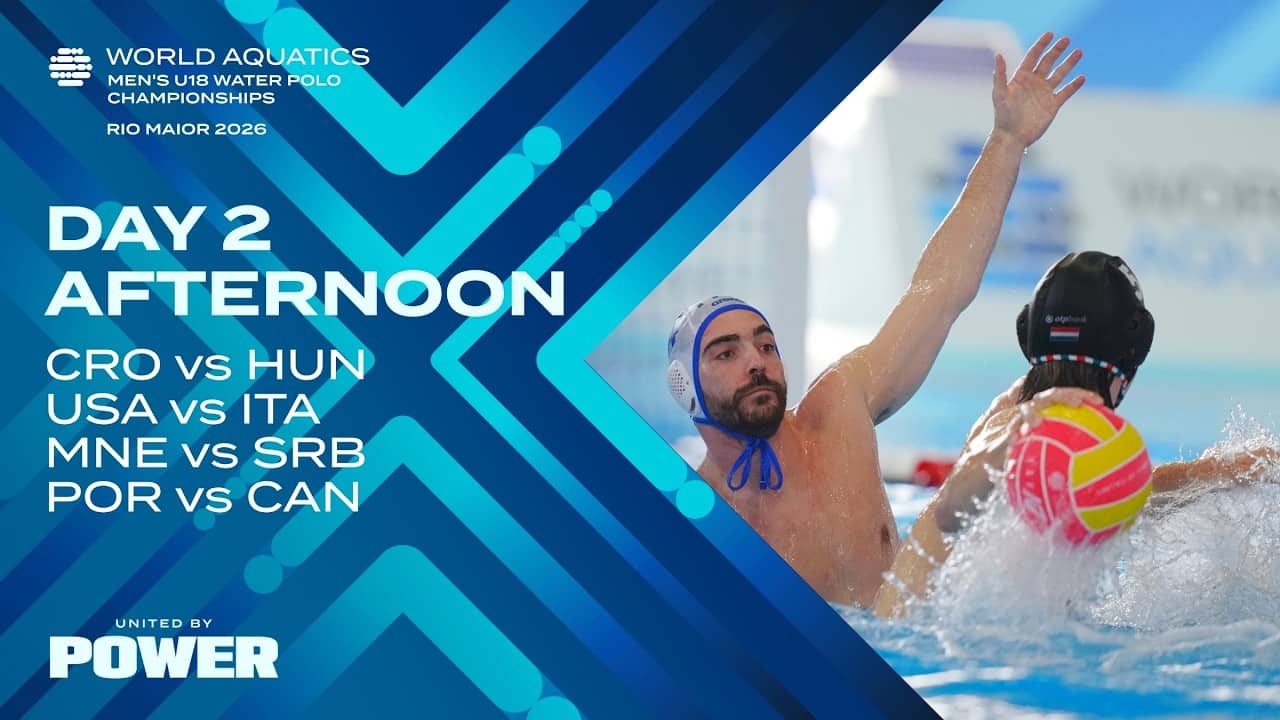 Afternoon Session | Day 2 | Groups | World Aquatics Men's U18 Water Polo Championships 2026