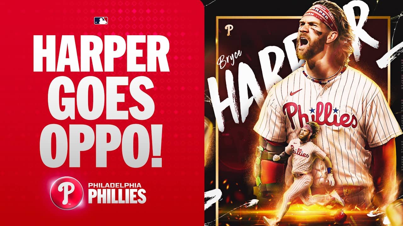 BRYCE HARPER FOR THE LEAD 🔔 Harper DRILLS a two-run shot in the 9th inning 😤