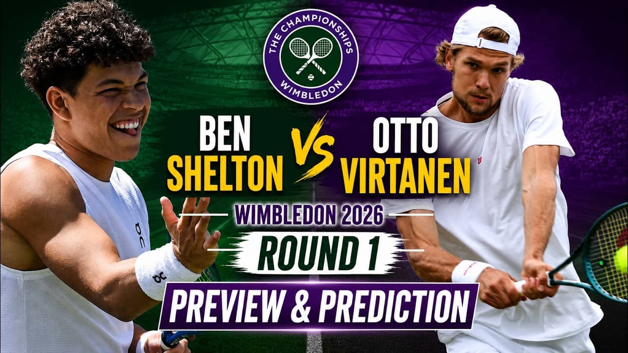 Ben Shelton vs Otto Virtanen | Wimbledon 2026 Round 1 | Preview & Prediction
