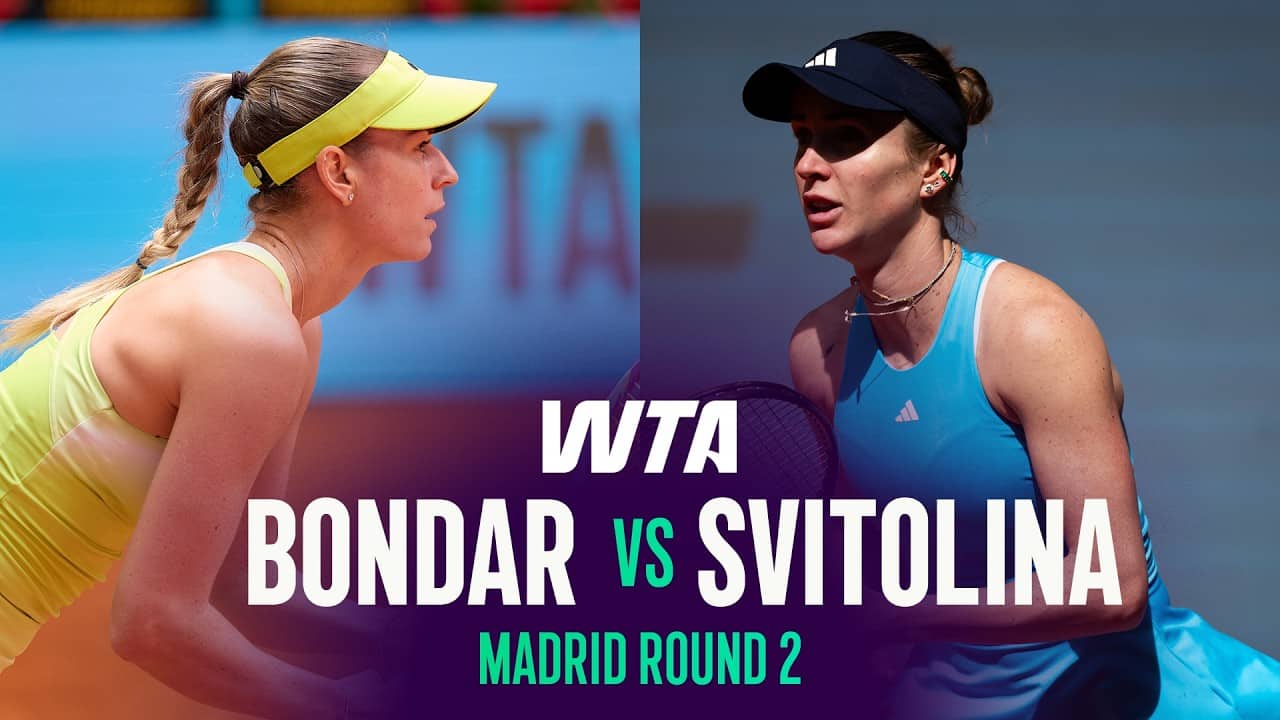 Anna Bondar vs. Elina Svitolina | 2026 Madrid Round 2 | WTA Match Highlights