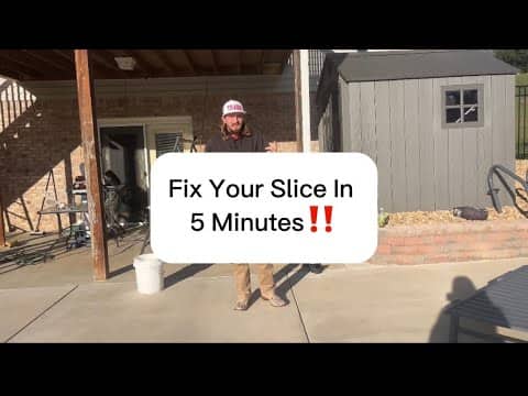Fix Your Slice In Under 10 Minutes. Simple Slice Fix Video With Explanations, Drills, and Feels‼️