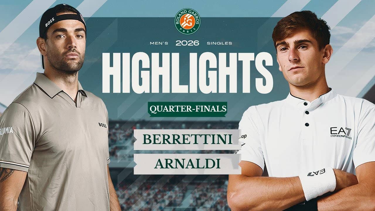Matteo Berrettini vs Matteo Arnaldi | QF Highlights by Emirates | Roland-Garros 2026