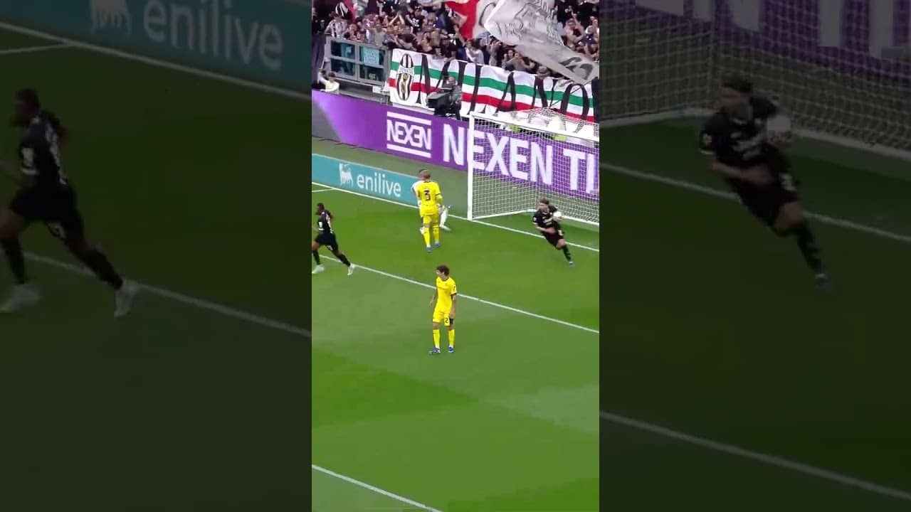 VLAHOVIĆ free kick goal vs Verona 🎯 | #football #shorts