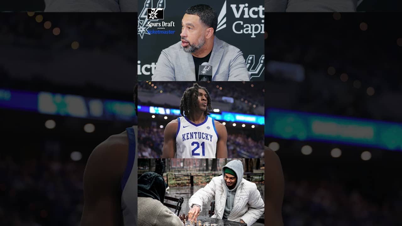 Chess match loading..... 👀♟️ #nba #nbadraft #spurs