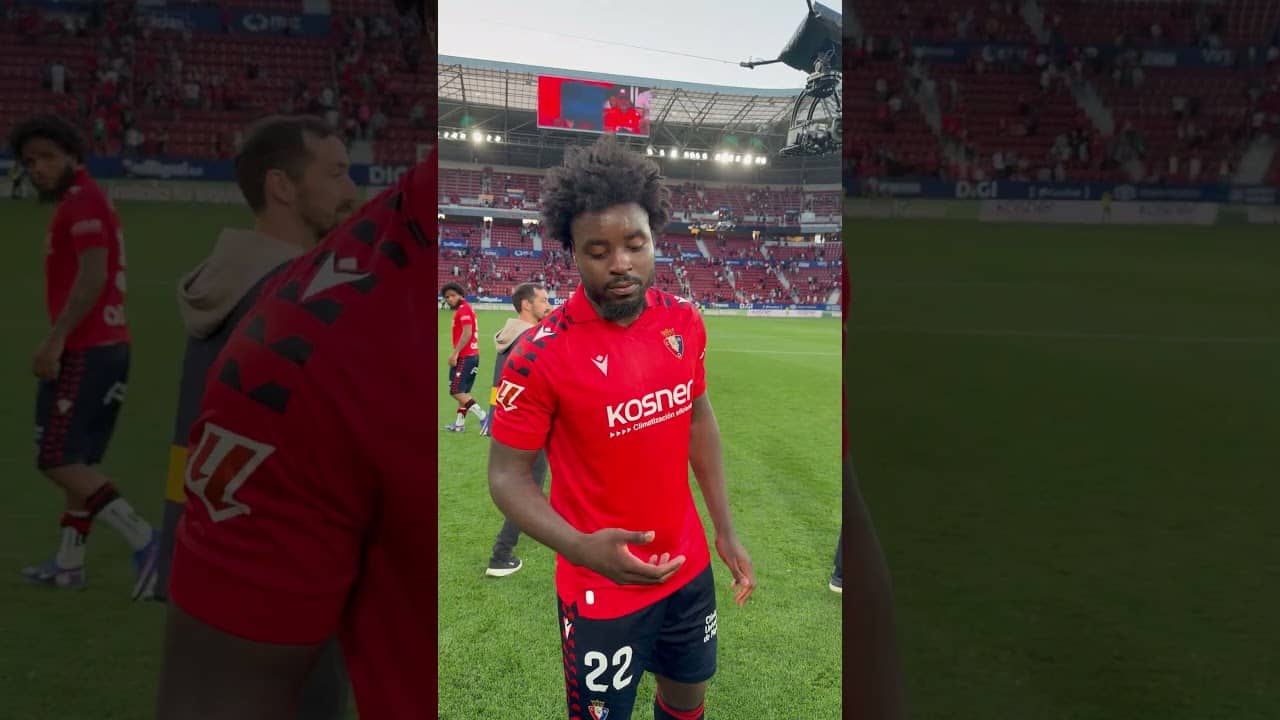 Lunes de más tres puntos y Enzo Boyomo lo sabe | Club Atlético Osasuna