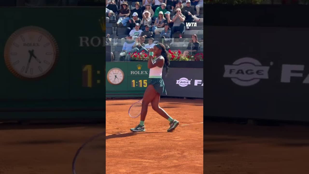 BACK TO BACK ROME FINALS 💪 #WTA #CocoGauff #Tennis #IBI26 #MatchPoint
