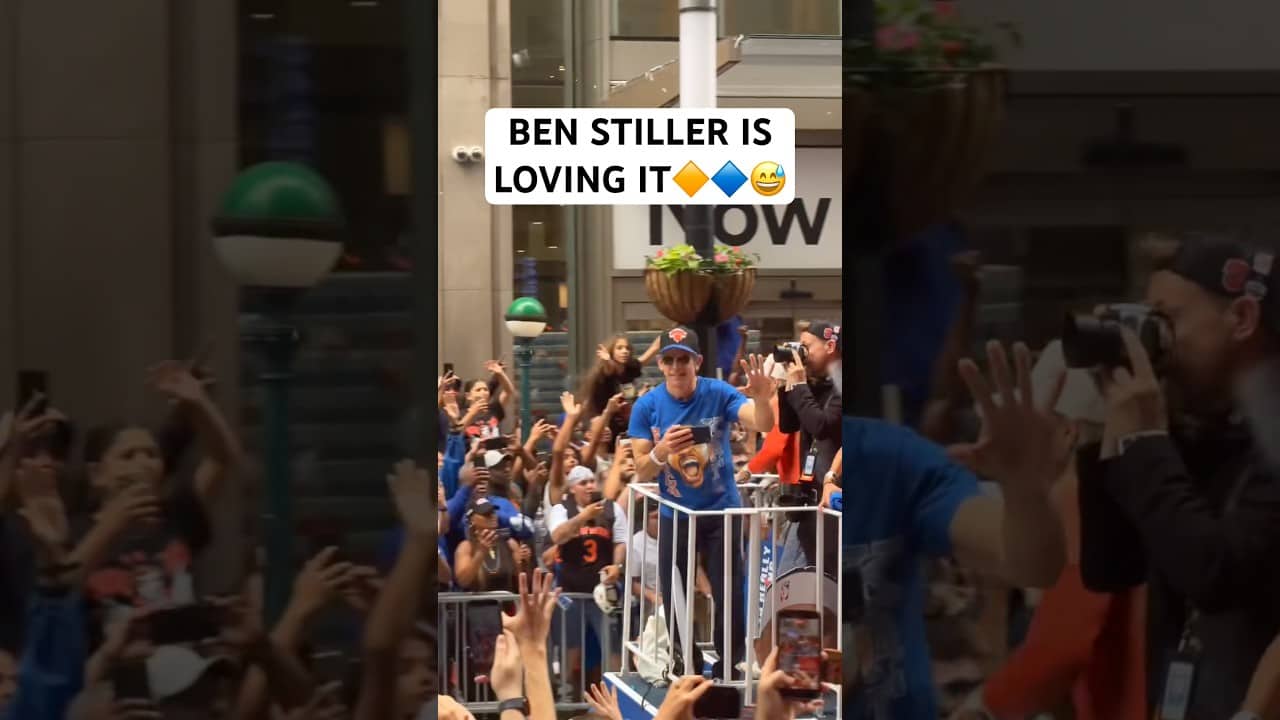 Ben Stiller having a good time on the float 😅