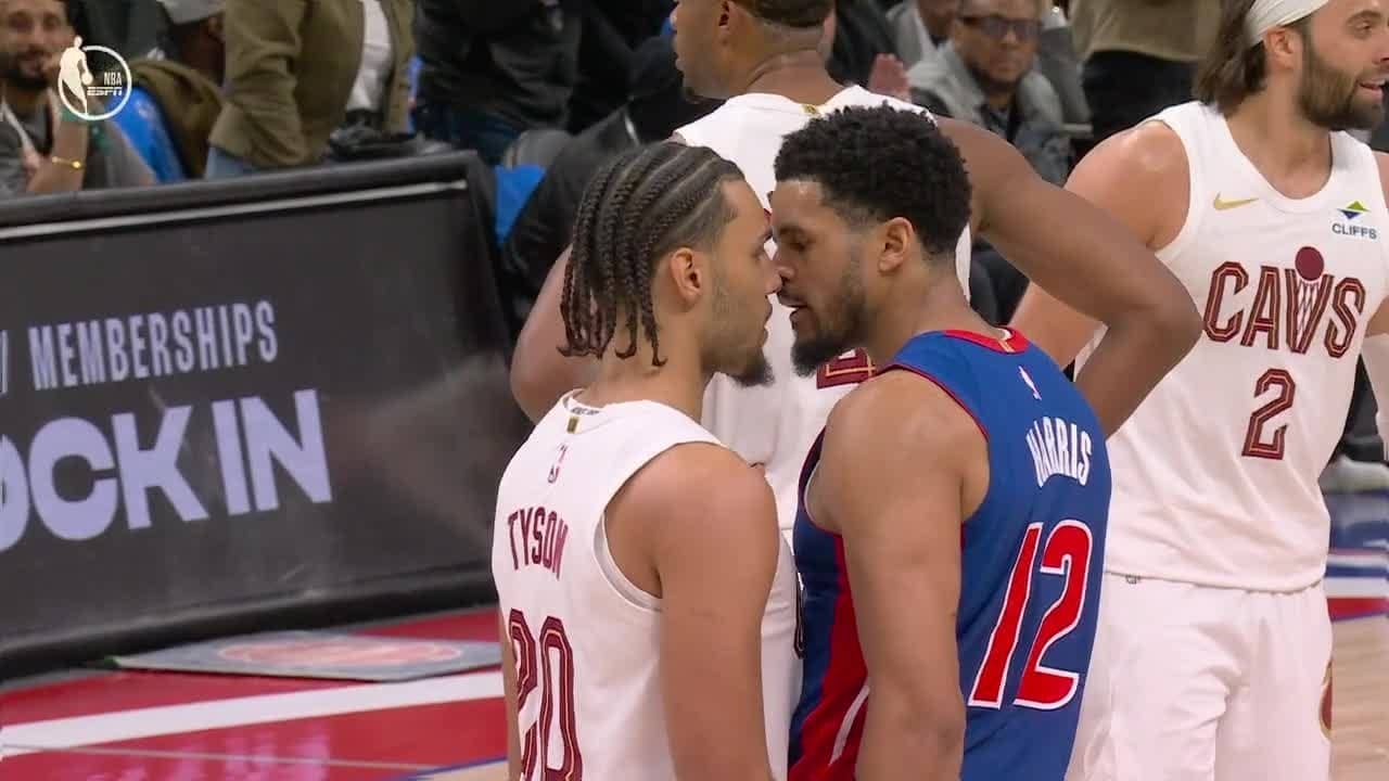 Tobias Harris & Jaylon Tyson need to be separated after late hit on Isaiah Stewart | NBA on ESPN