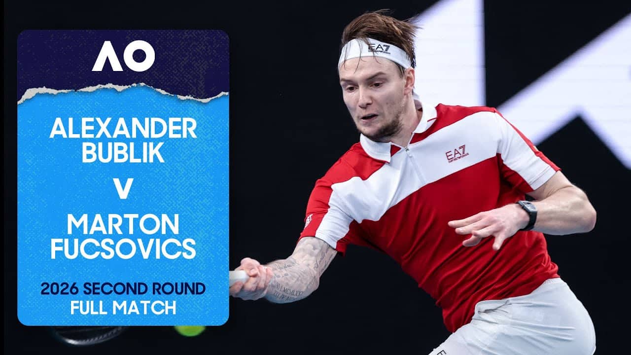 Alexander Bublik v Marton Fucsovics Full Match | Australian Open 2026 Second Round