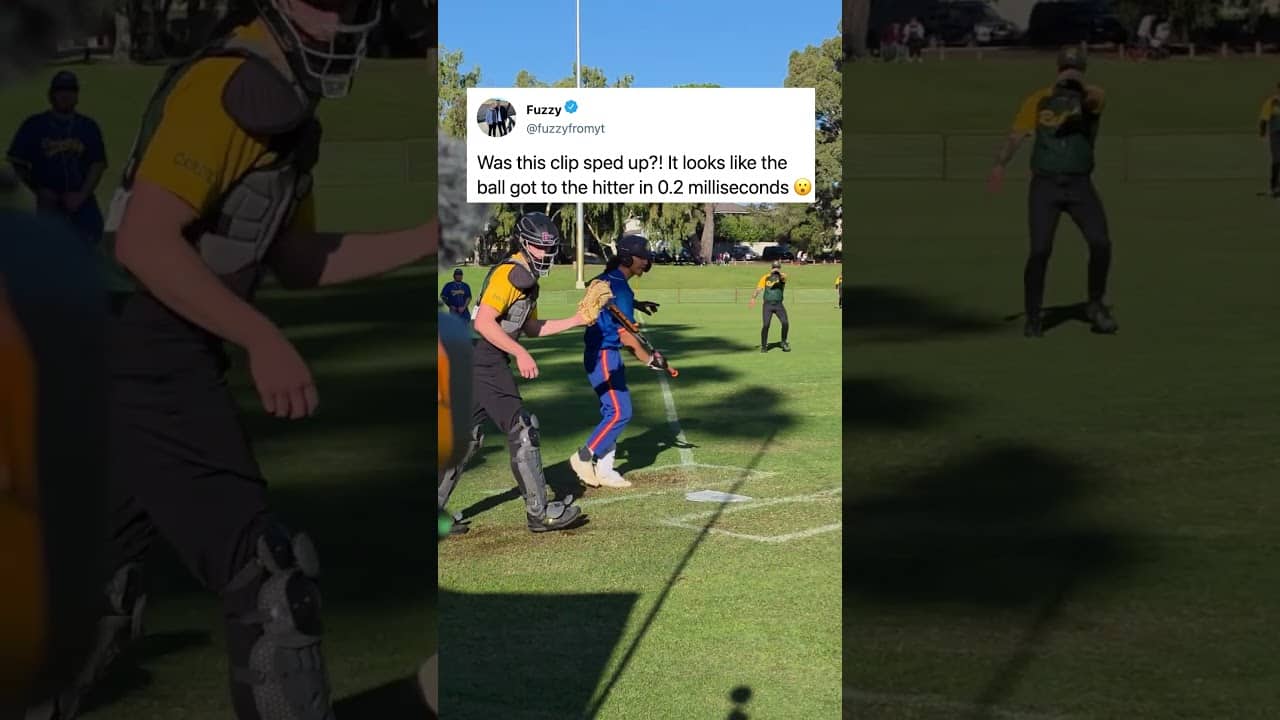 he threw it so fast 🤯