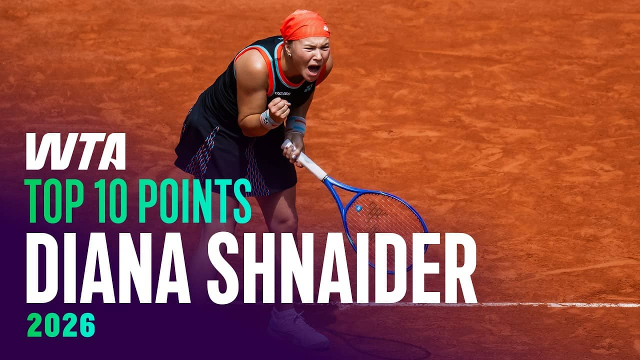 The BEST Diana Shnaider Shots from the 2026 WTA Season So Far! 🤯