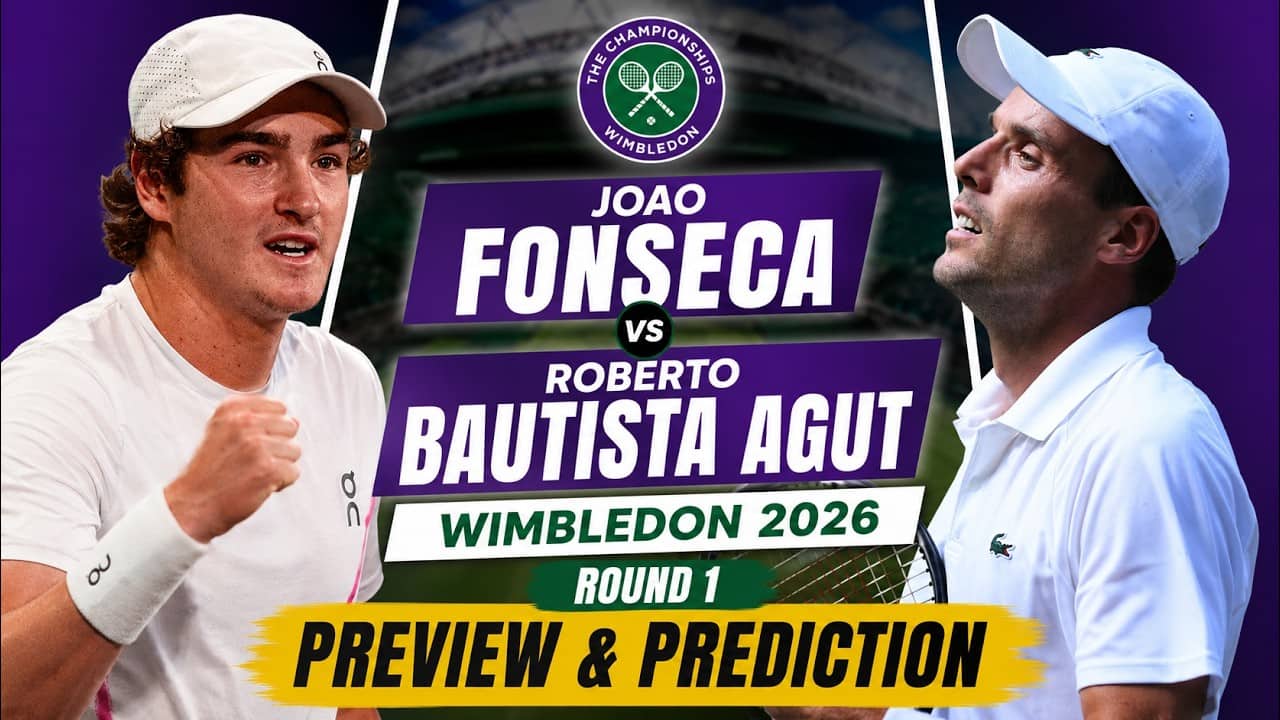 Joao Fonseca vs Roberto Bautista Agut | Wimbledon 2026 Round 1 | Preview & Prediction