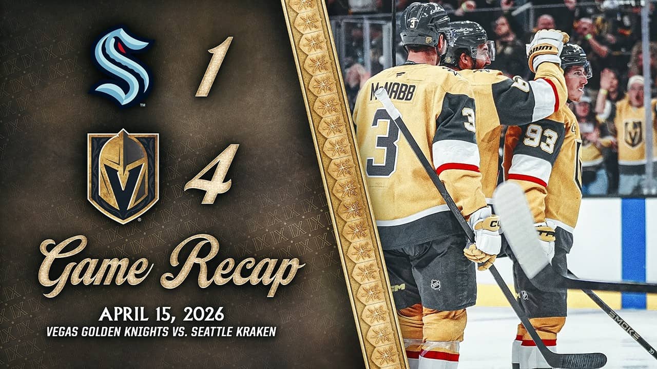 HIGHLIGHTS | Vegas Golden Knights 4, Seattle Kraken 1 | April 15, 2026