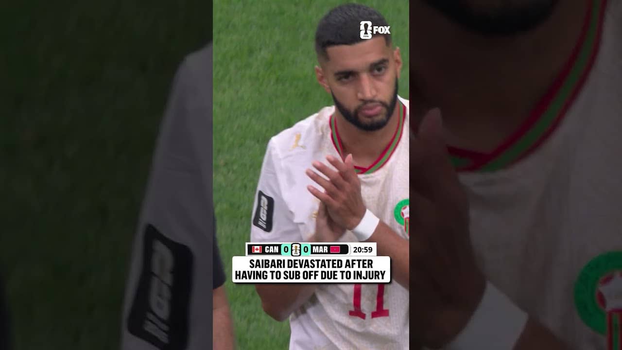 Ismael Saibari subs off for Morocco after an apparent injury