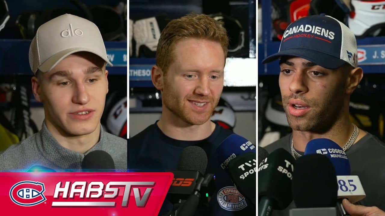 Demidov, Matheson + more Habs address the media at practice | FULL PRESS CONFERENCES