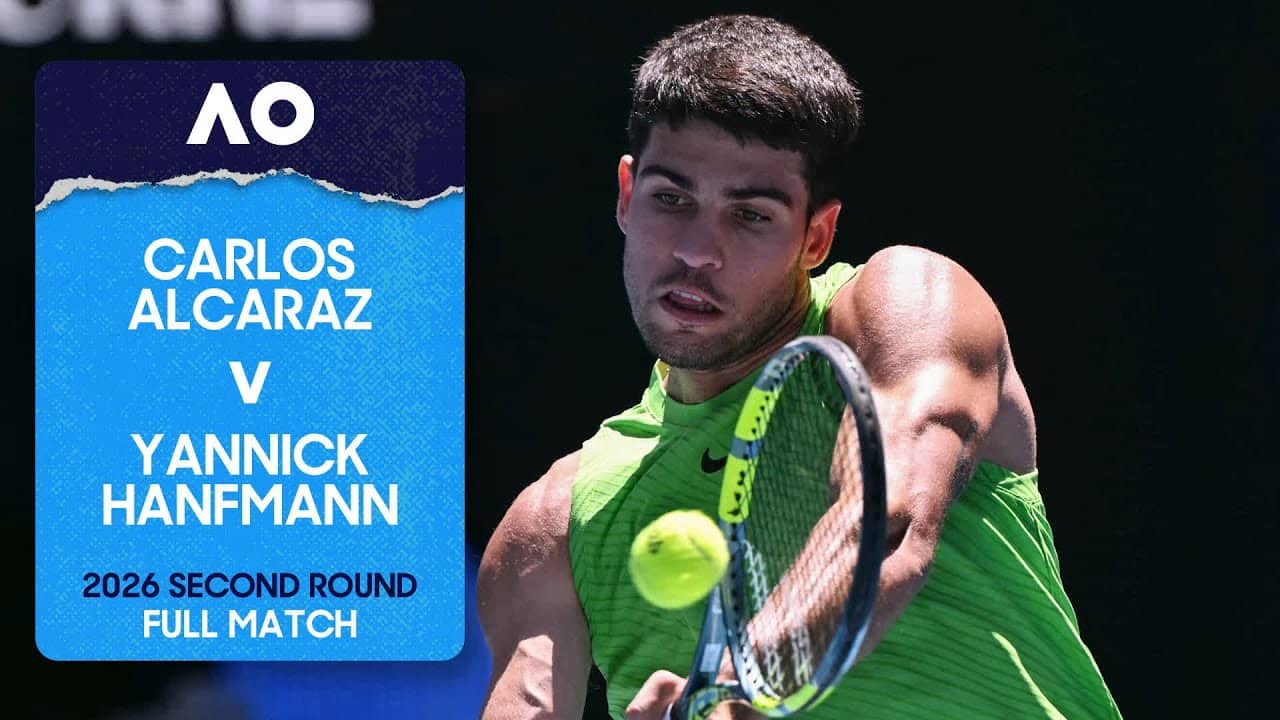 Carlos Alcaraz v Yannick Hanfmann Full Match | Australian Open 2026 Second Round