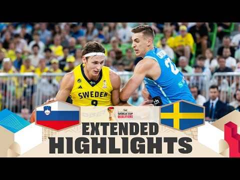 Slovenia 🇸🇮 v Sweden 🇸🇪 | Extended Highlights | FIBA Basketball World Cup 2027 European Qualifiers