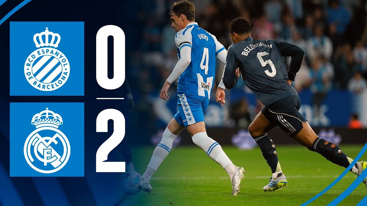 ⚽ RESUM J35 Espanyol 0-2 Real Madrid #LaLigaHighlights