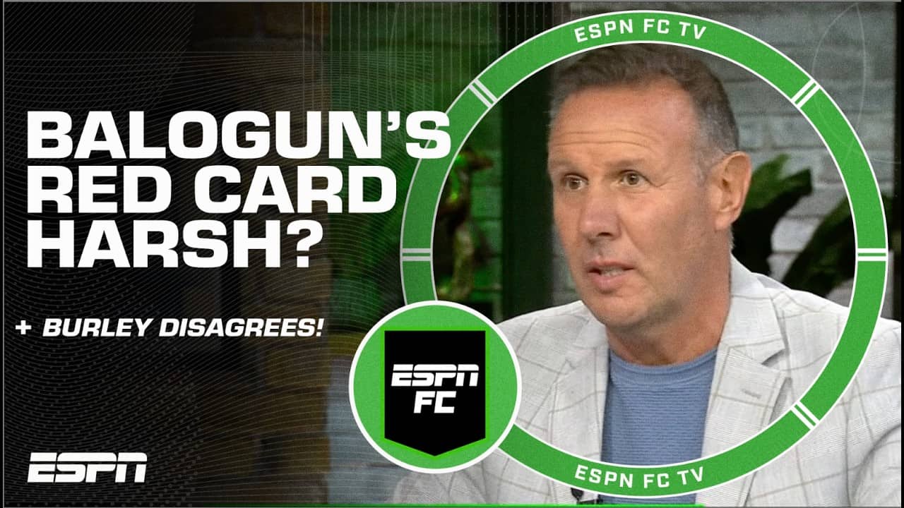Craig Burley IS ADAMANTLY AGAINST Folarin Balogun’s red card!